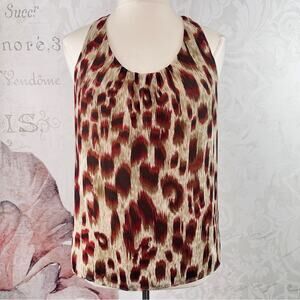 GAP Animal Print Tank Top Size Large